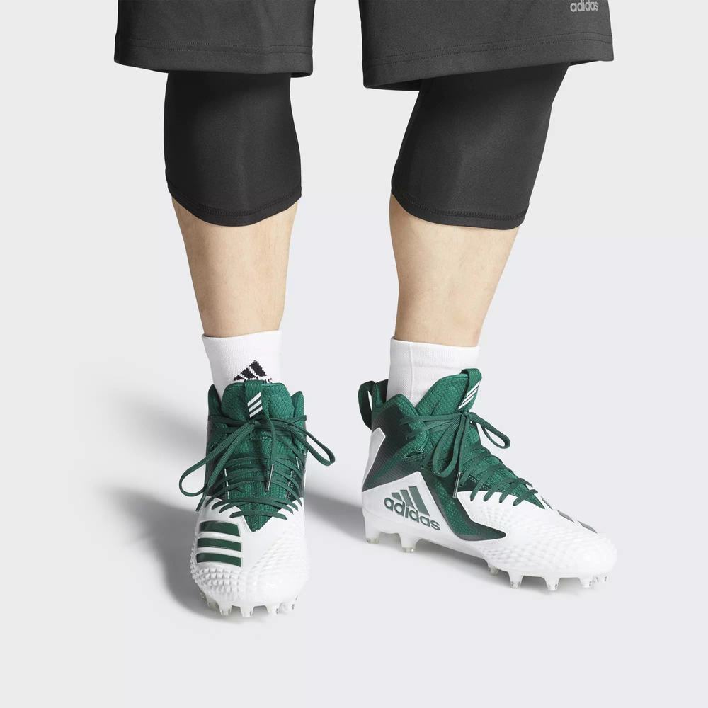 Adidas Freak X Carbon Mid Tacos de Futbol Blancos Para Hombre (MX-14416)